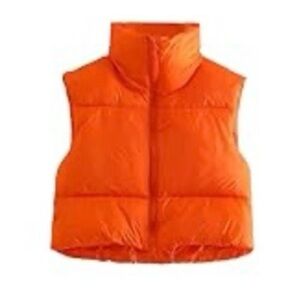 Bright Orange Puffer Vest